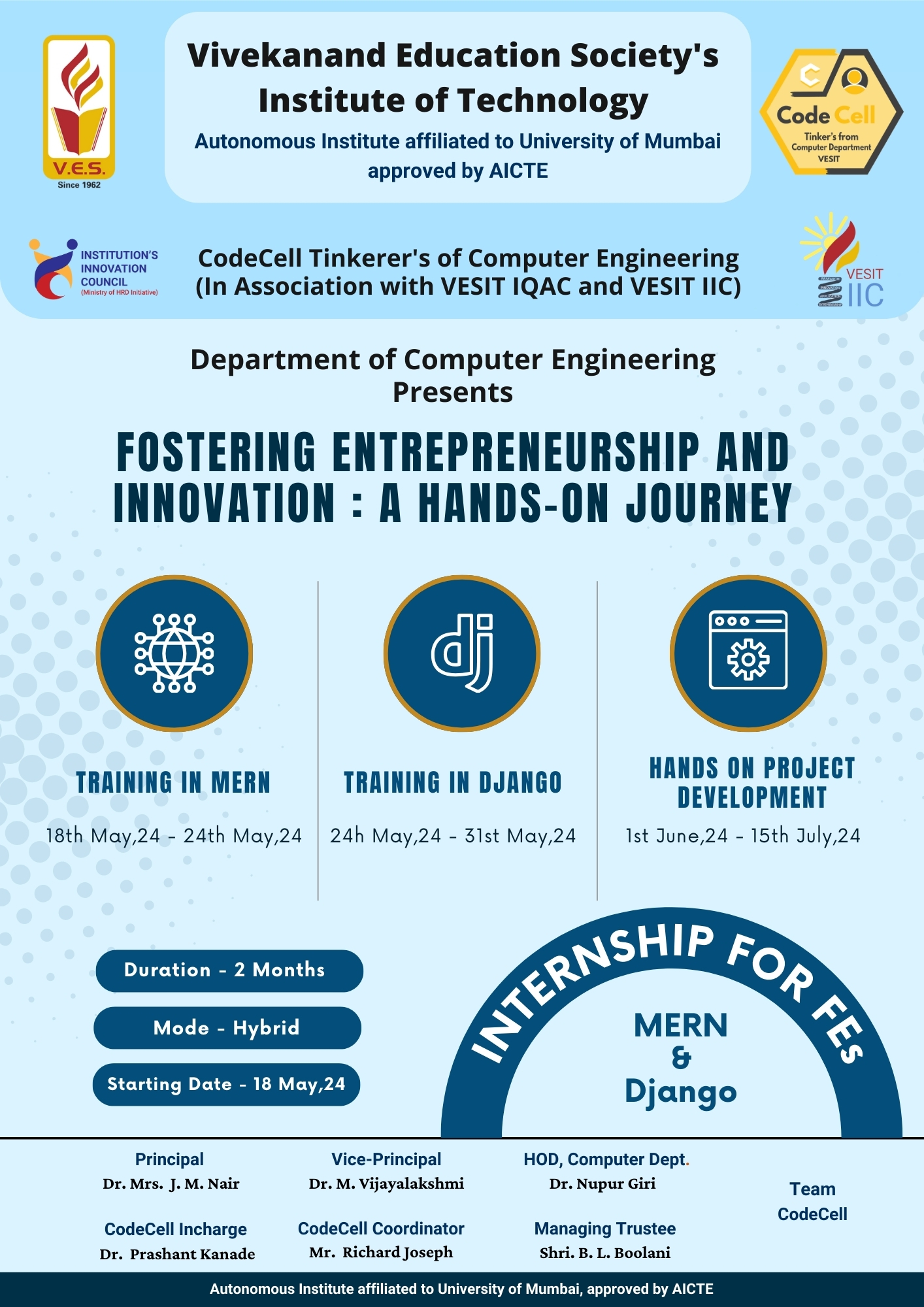 Fostering Entrepreneurship & Innovation - A Hands-On Journey
