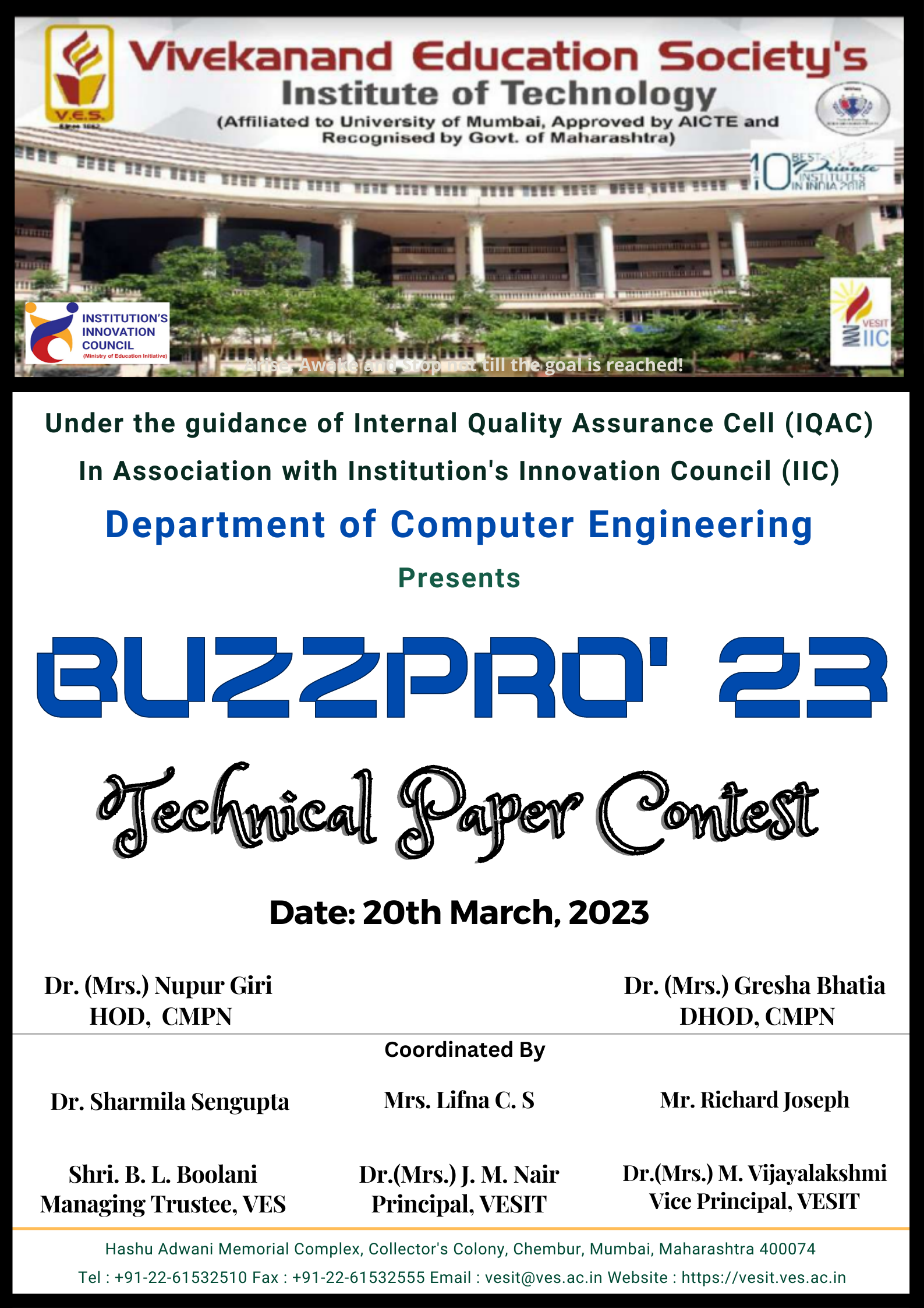 Buzzpro'23 Technical Paper presentation Competition