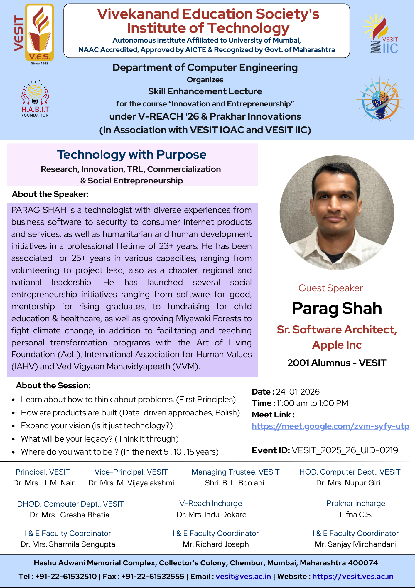 Technology with Purpose: Research, Innovation, TRL, Commercialization &amp; Social Entrepreneurship