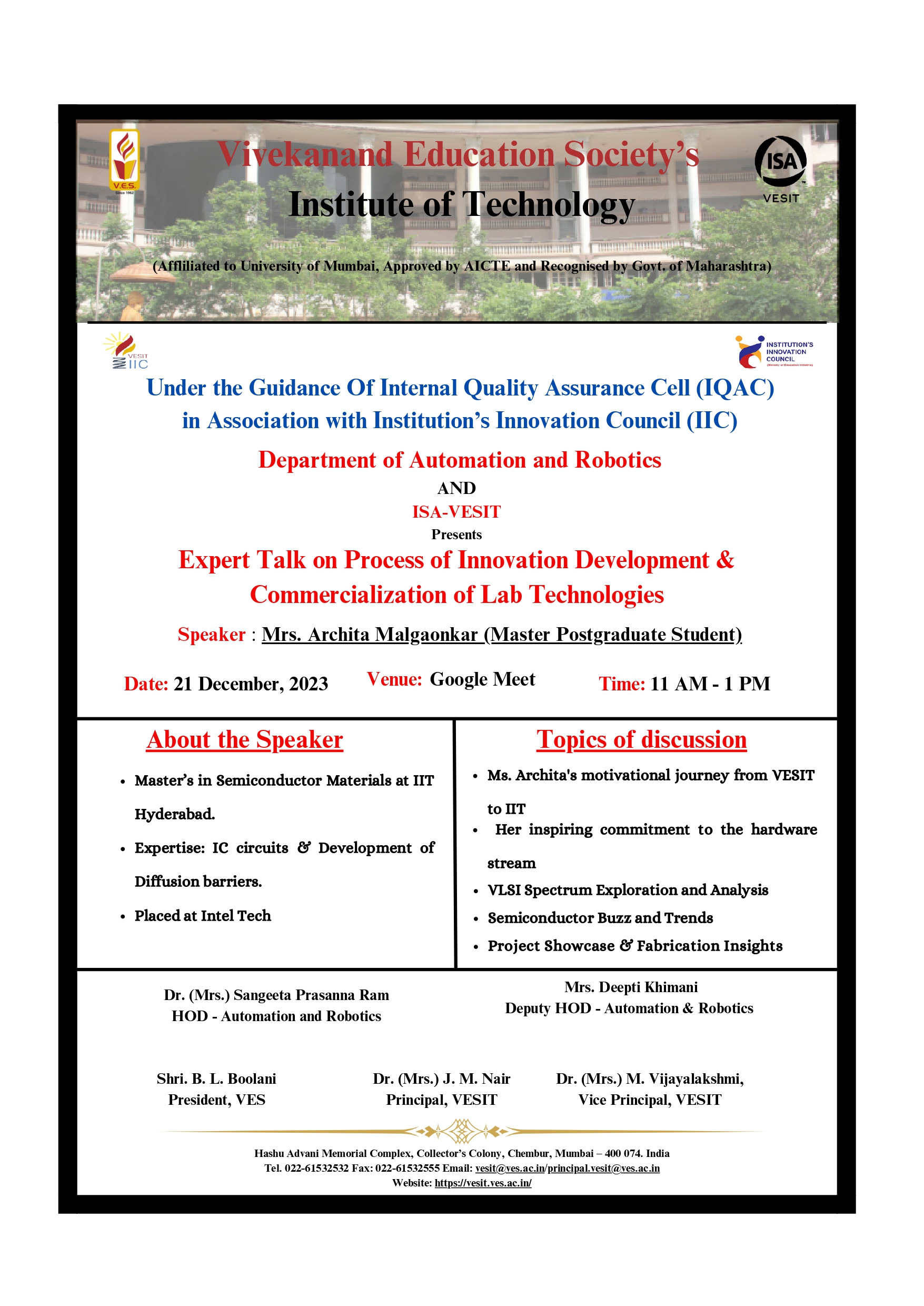 Process of Innovation development &amp; Commercialization of Lab Technologies
